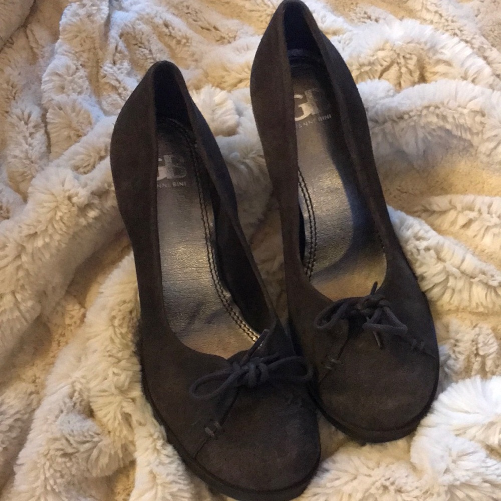 Brown Suede Heels